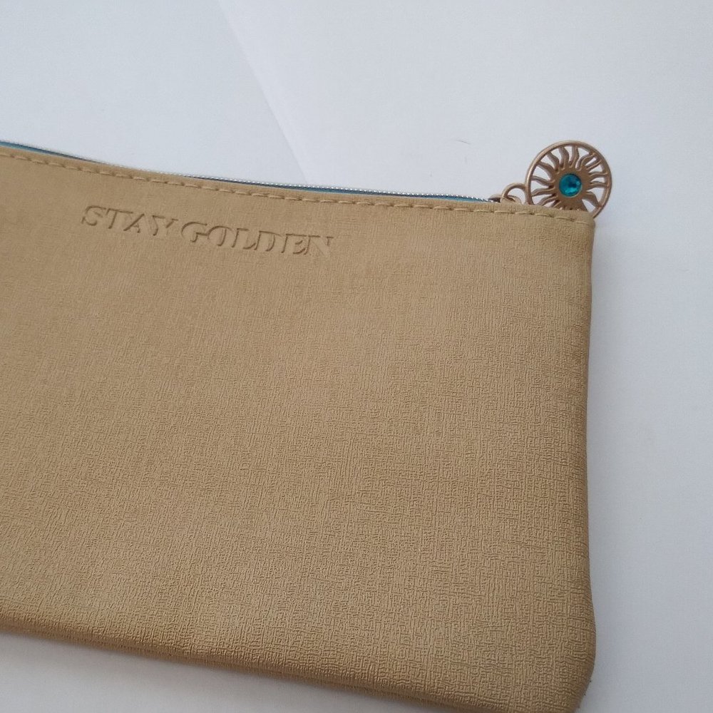 Stay Golden IPSY cosmetic accessory coin bag purse